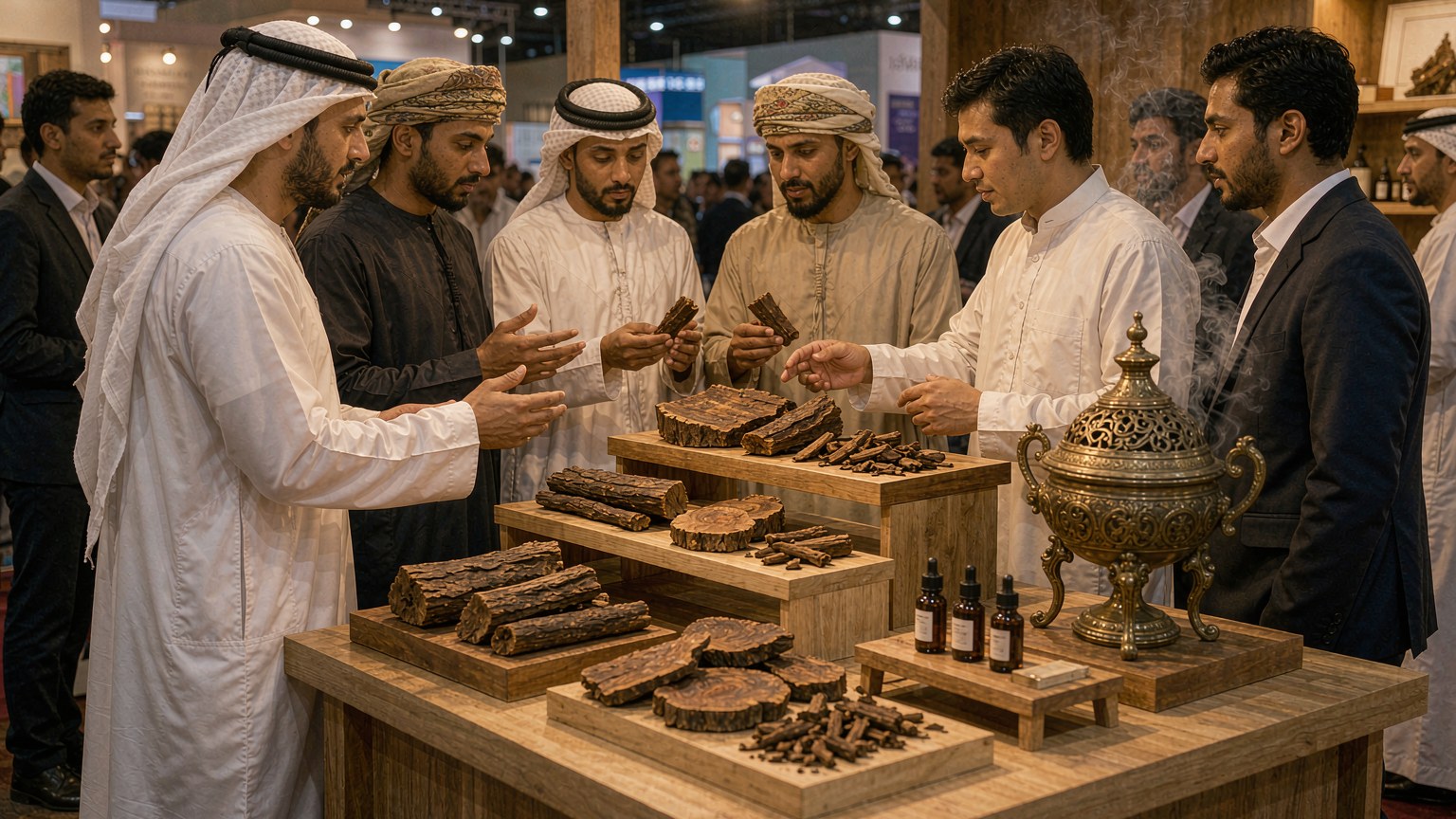 ملتقى ماومينغ للتجارة الدولية للعود في معرض كانتون الـ140: مشترون من الشرق الأوسط يبحثون عن العود بعد فتح قنوات التصدير
