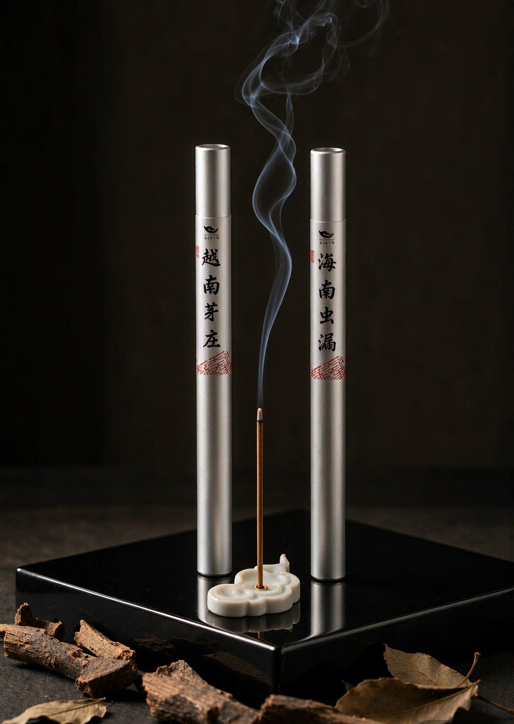 福禄双全 · 海南虫漏 & 越南芽庄 双管线香礼盒 细节图 2